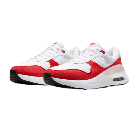 achat CHAUSSURE HOMME NIKE AIR MAX SYSTM ROUGE deux paires profil gauche