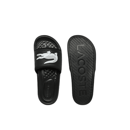 achat Claquettes Lacoste Homme CROCO DUALISTE Noir semelle