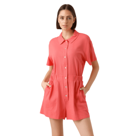 achat Combishort Vero Moda MYMILO SS PLAYSUIT Rose profil avant porté