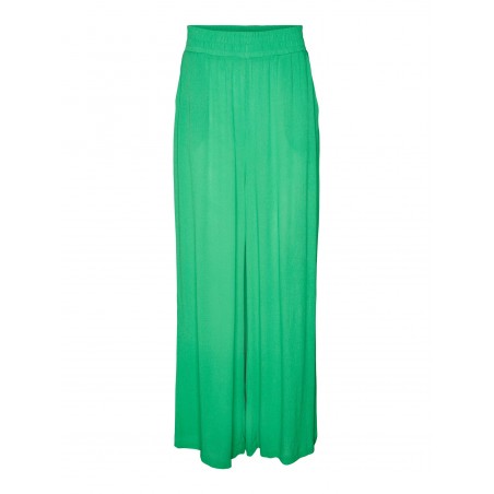 Pantalon Femme Vero Moda VMMENNY HW WIDE PANTS WVN Vert face avant