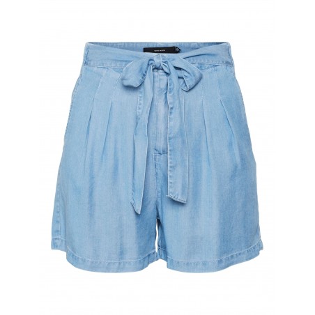 achat Short Femme Vero Moda VMMIA HR LOOSE SUMMER SHORTS GA NOOS Bleu avant