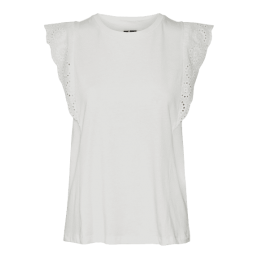 achat Top Femme Vero Moda VMHOLLYN SS TOP NOOS Blanc face avant