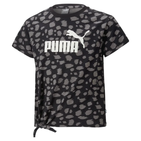 achat T-shirt Puma Fille G ESS+ ANIML AOP TEE Noir face