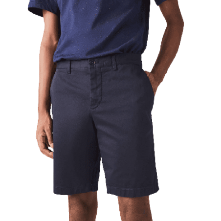 Bermudas Lacoste Homme CORE ESSENTIALS bleu centré