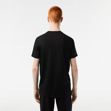 Tee-shirt LACOSTE Homme et COLS ROULES CORE ESSENTIALS noir arrière