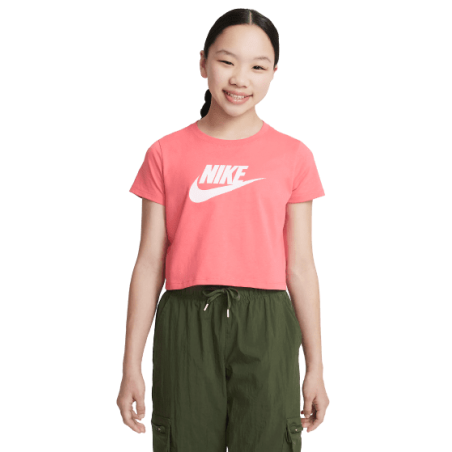 Achat T-shirt Nike CROP FUTURA rose face