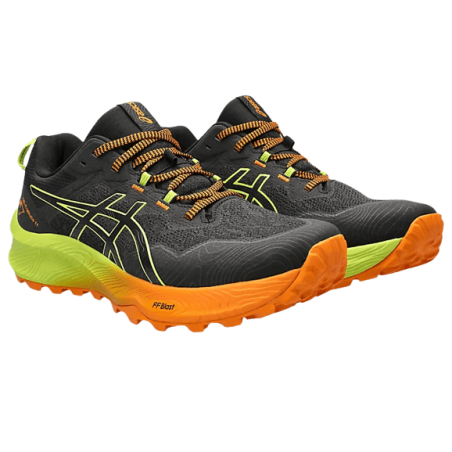 achat Chaussure de trail Asics homme GEL-TRABUCO 11 profil droit deux chaussures