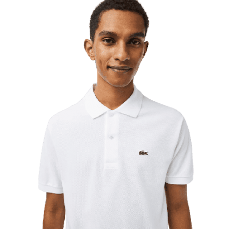 Polo Lacoste Homme CORE ESSENTIALS blanc porter