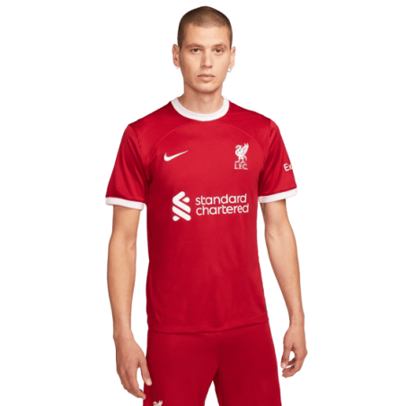 achat Maillot domicile Liverpool FC 2023-2024 nike porté face