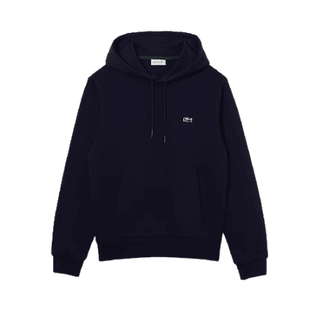 Sweat Lacoste Homme CORE SOLID bleu marine face