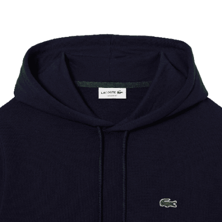 Sweat Lacoste Homme CORE SOLID bleu marine haut