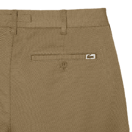 Bermudas Lacoste Homme CORE ESSENTIALS beige arrière