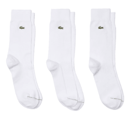 Lacoste 3 PACK - Chaussettes - white/blanc 