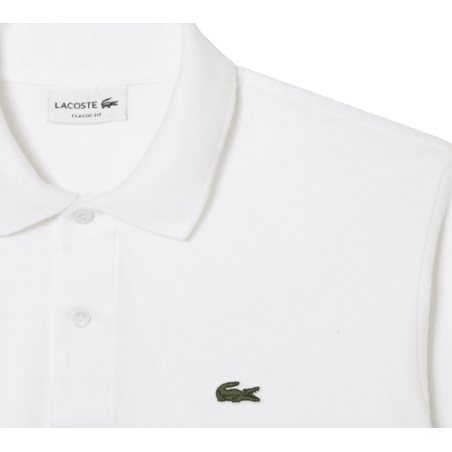 Polo Lacoste Homme CORE ESSENTIALS blanc haut