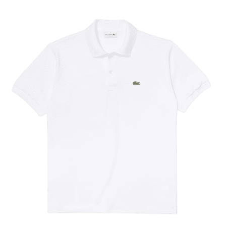 Polo Lacoste Homme CORE ESSENTIALS blanc face