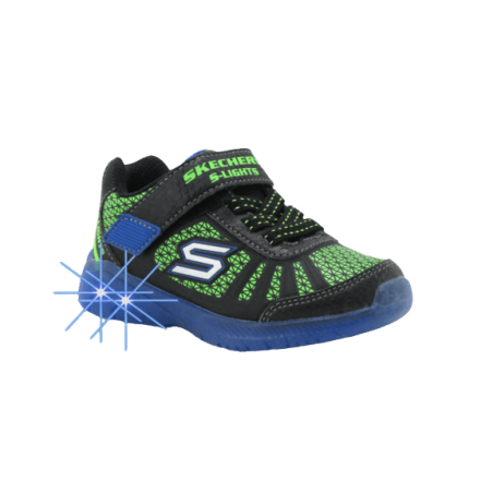 achat Chaussure Skechers enfant ILLUMI-BRIGHTS/TUFF TRACK profil lumiere