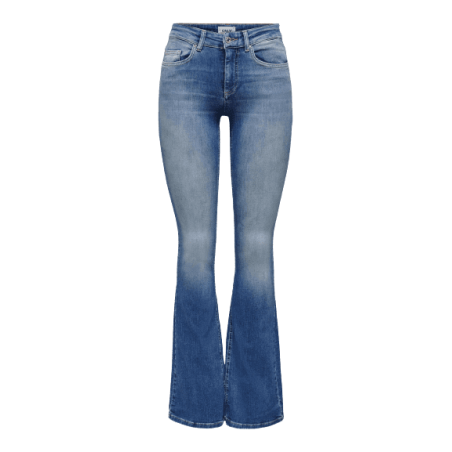 achat Jean Only femme BLUSH MID FLARED REA1319 face