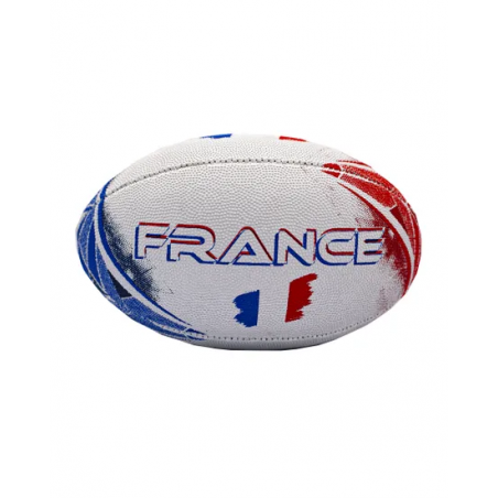 Achat Mini Ballon de rugby FRANCE Blanc face