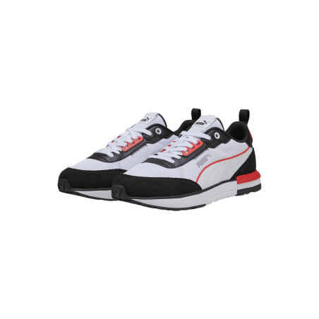 Achat Chaussure PUMA R22 Homme Blanches/Rouges face