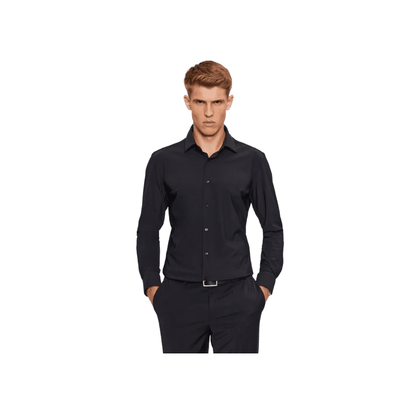 Achat Chemise BOSS homme P-HANK-S-KENT-C1-222 noire face