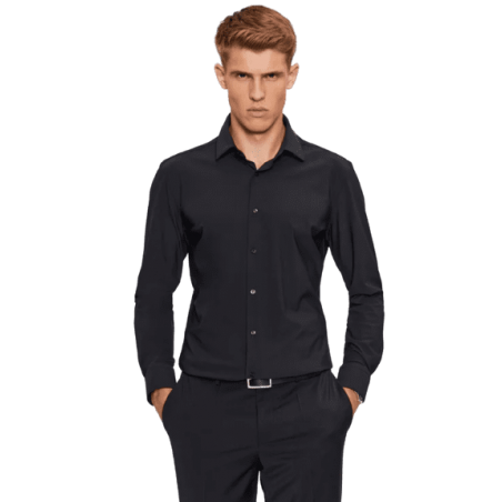 Achat Chemise BOSS homme P-HANK-S-KENT-C1-222 noire face