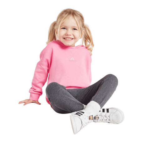 achat Ensemble Adidas Enfant Sweat et legging FL TS Rose vue d'ensemble