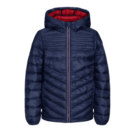 Achat Doudoune JACK&JONES enfant JJEHERO PUFFER HOOD bleu face