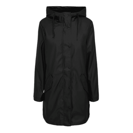 Achat Manteau de pluie ONLY femme ONLSALLY RAINCOAT noir face