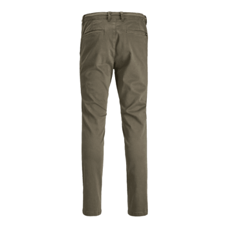 Achat Pantalon chino JACK&JONES homme JPSTMARCO JJLEWIS kaki arrière