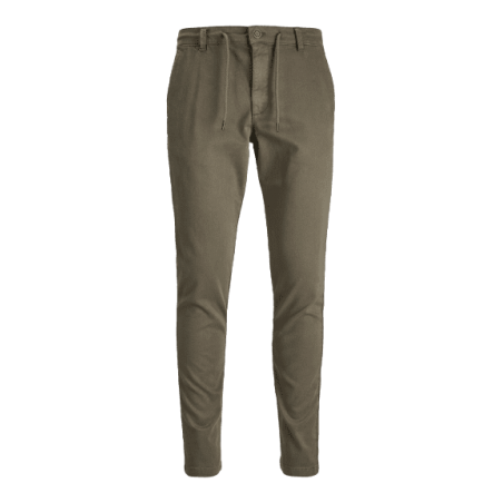 Achat Pantalon chino JACK&JONES homme JPSTMARCO JJLEWIS kaki face