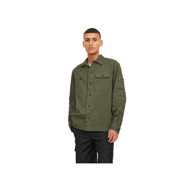 Achat Surchemise JACK&JONES homme JCOCLASSIC BEN OVERSHIRT  kaki face