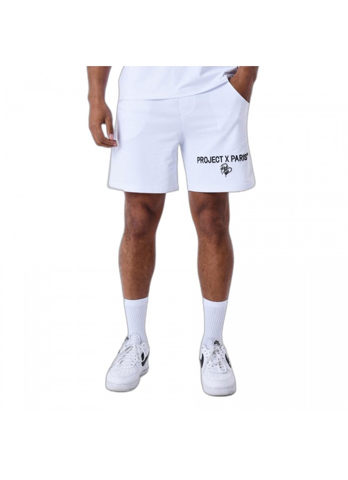 achat Short Project x Paris Homme logo brodé blanc face