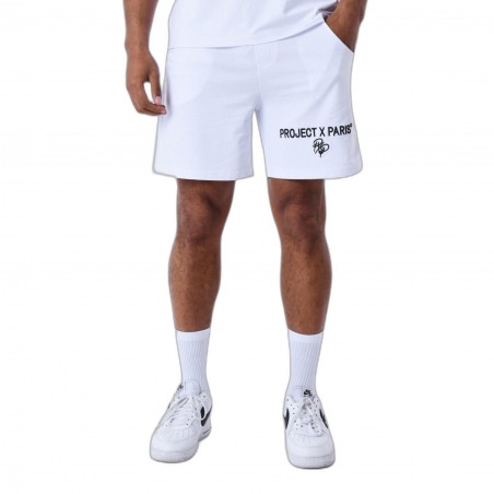 achat Short Project x Paris Homme logo brodé blanc face