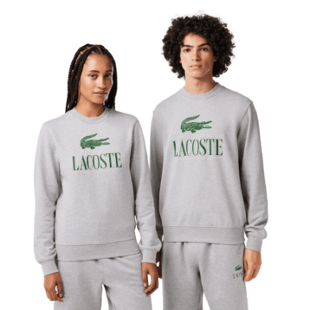 Achat sweatshirt Jogger LACOSTE homme gris devant