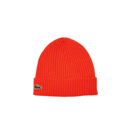 Bonnet Adulte LACOSTE CORE ESSENTIALS orange Clickandsport