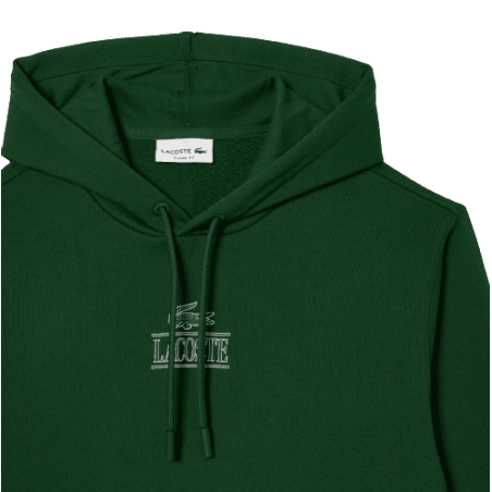 Achat Sweat à capuche jogger homme LACOSTE vert poitrine