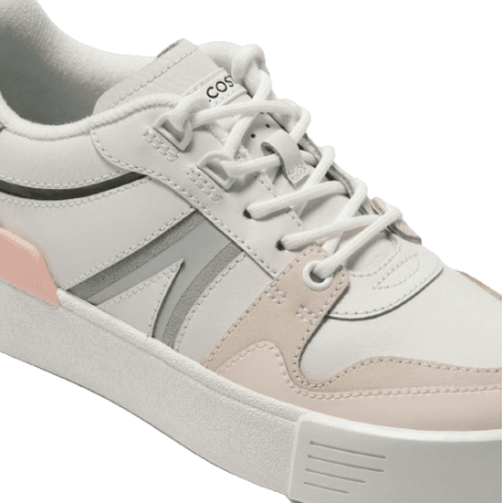 Achat Sneakers LACOSTE femme L002 blanches côté