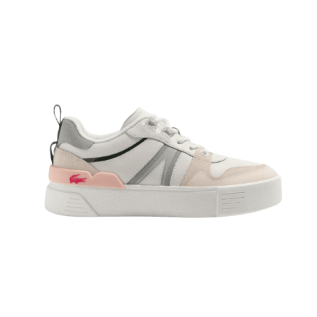 Achat Sneakers LACOSTE femme L002 blanches profil