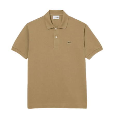 ACHAT POLO LACOSTE HOMME BEIGE FACE