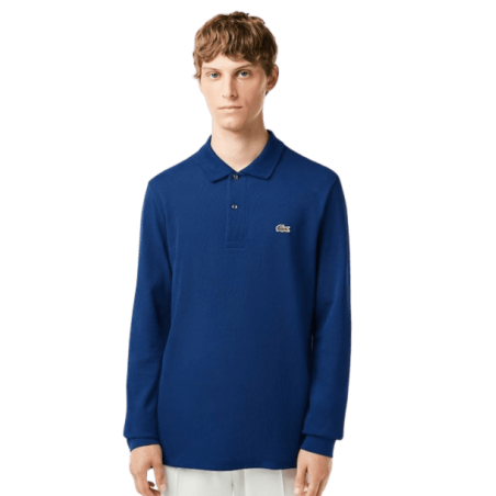 ACHAT POLO LACOSTE HOMME BLEU FACE