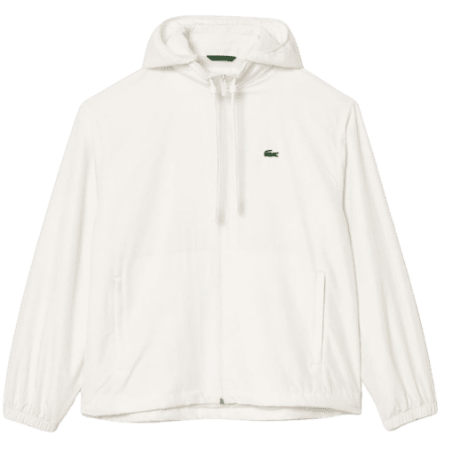 ACHAT BLOUSON LACOSTE HOMME BLANC FACE