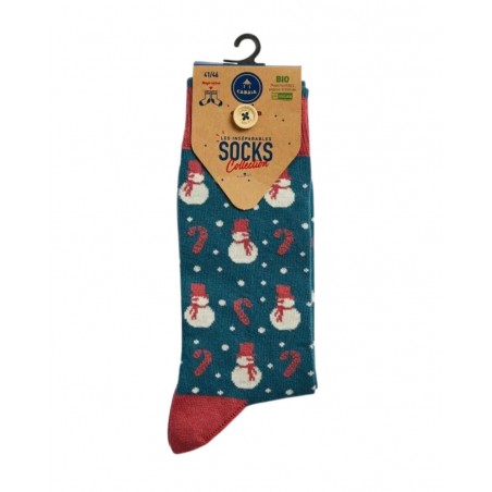 achat Chaussettes Cabaïa Homme Les inséparables Noël face