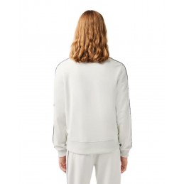 achat Veste de survêtement Lacoste Homme Paris en piqué Blanc dos