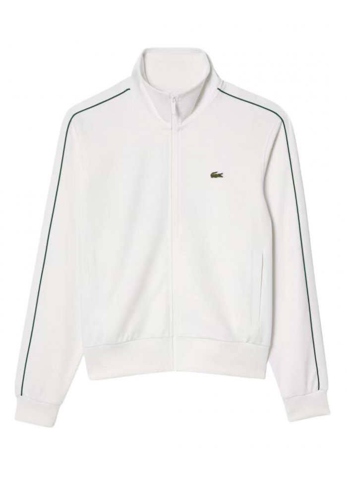 achat Veste de survêtement Lacoste Homme Paris en piqué Blanc face