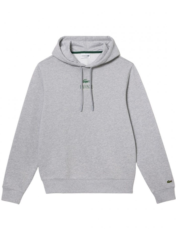 achat Sweatshirt à capuche Lacoste Homme Jogger imprimé Gris face