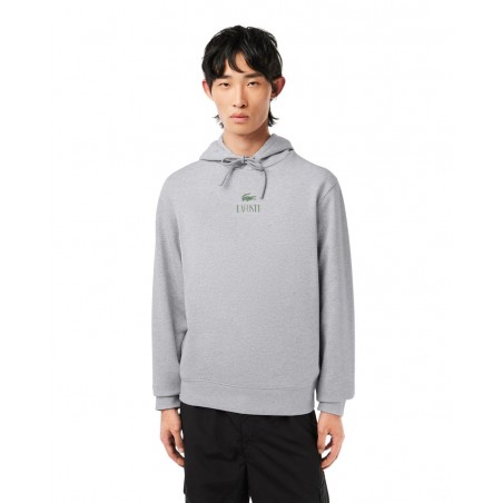 achat Sweatshirt à capuche Lacoste Homme Jogger imprimé Gris look