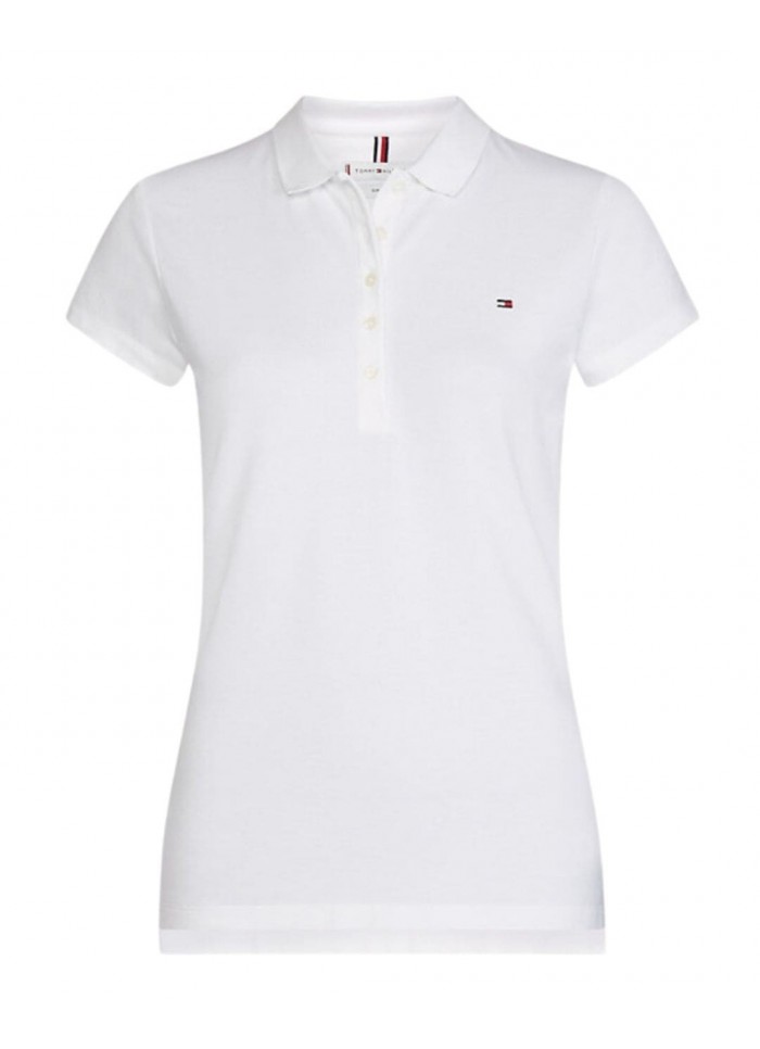 achat Polo Tommy Hiliger Femme HERITAGE Blanc face