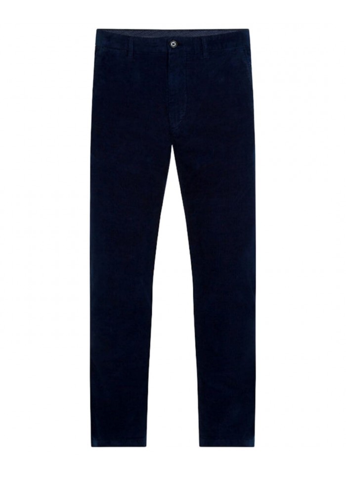 achat Pantalon Chino Tommy Hilfiger Homme SLIM BLEECKER en velours côtelé Bleu face