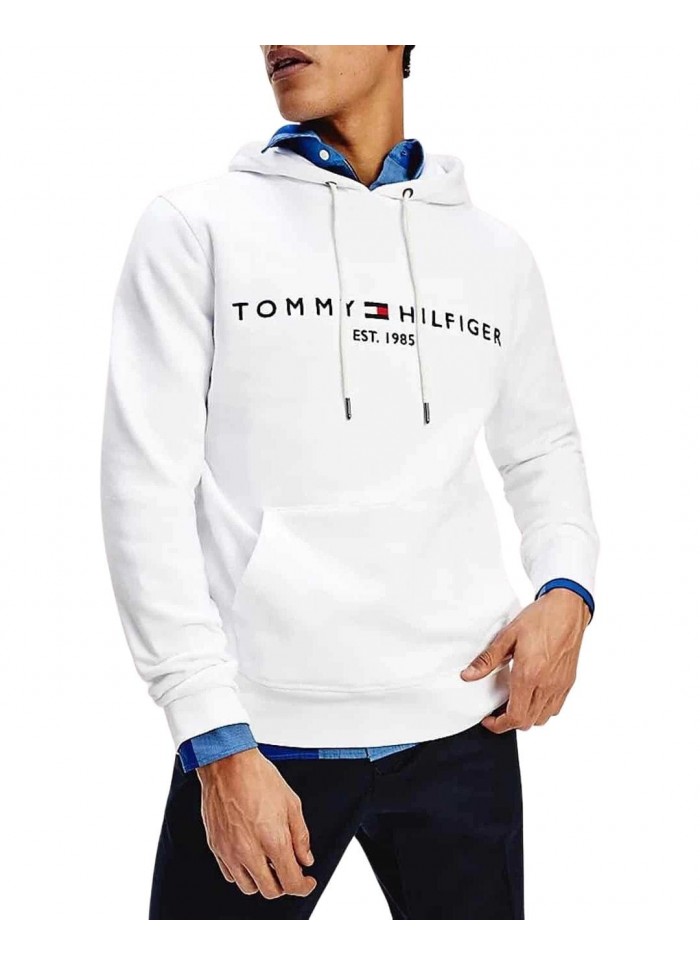 achat Sweatshirt Tommy Hilfiger Homme LOGO HOODY Blanc face