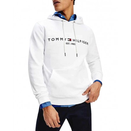 achat Sweatshirt Tommy Hilfiger Homme LOGO HOODY Blanc face